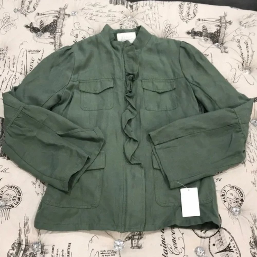 HINGE Ruffle Utility Jacket - Picture 3 of 7